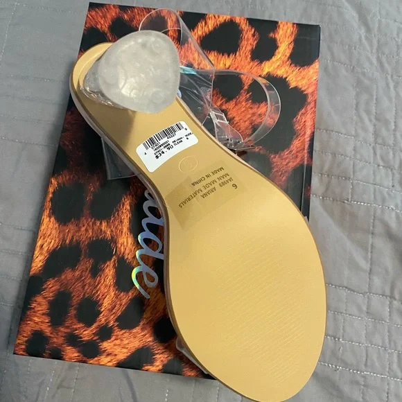 Clear/ nude size 6 , approx 3 inch heels. - Picture 2 of 3
